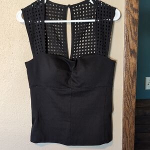 Victoria's Secret Black Bustier Cut Out Top